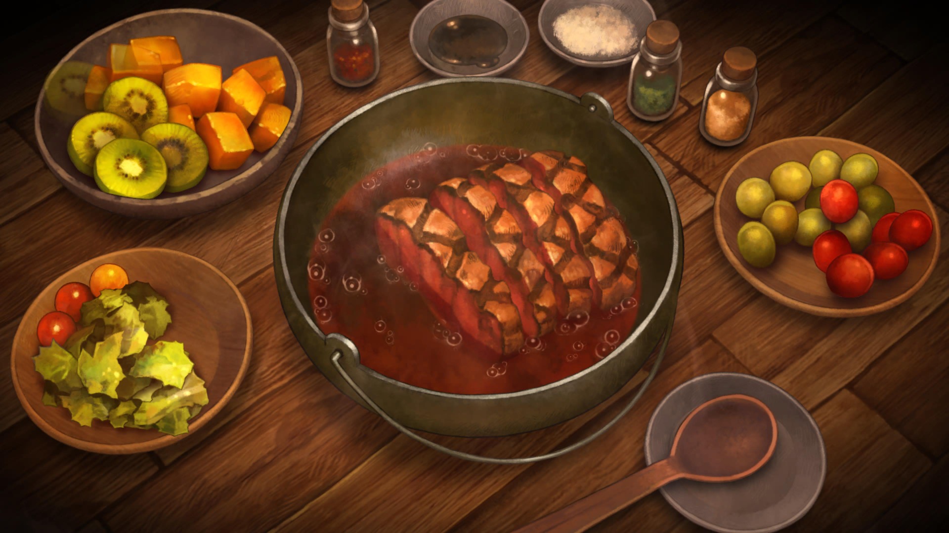 Sarjassamme pelit joita pelatessa tulee nälkä